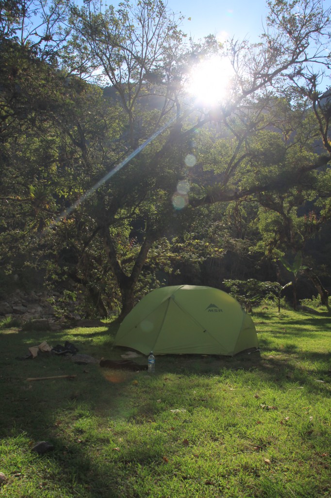 Au camping municipal d'Aguas Calientes